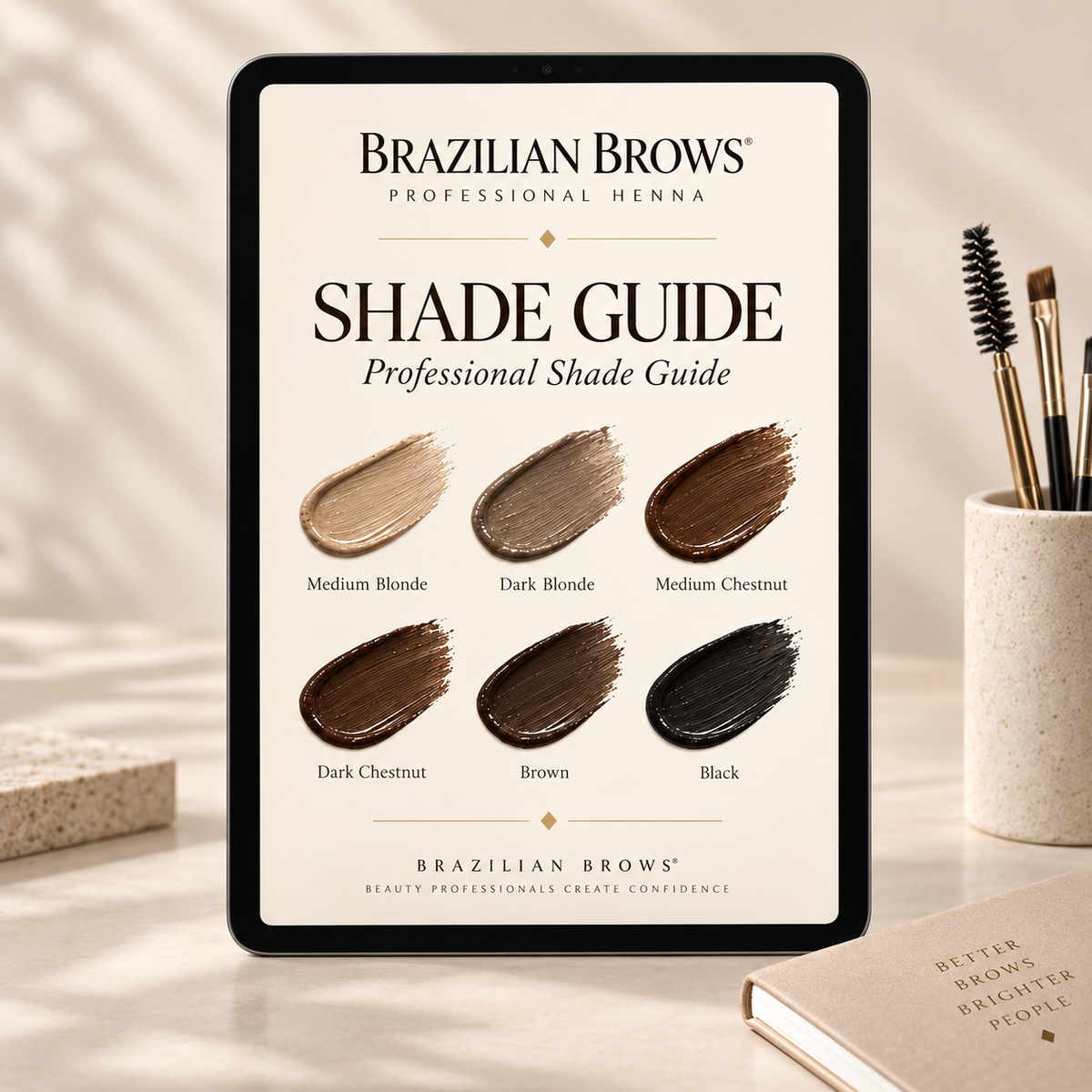 Guía profesional de tonalidades Brow Henna