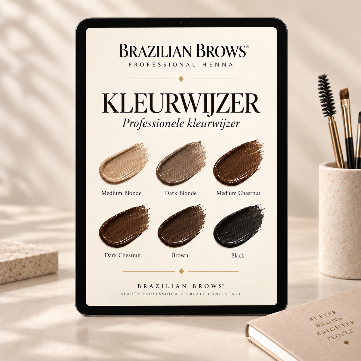 Guía profesional de tonalidades Brow Henna